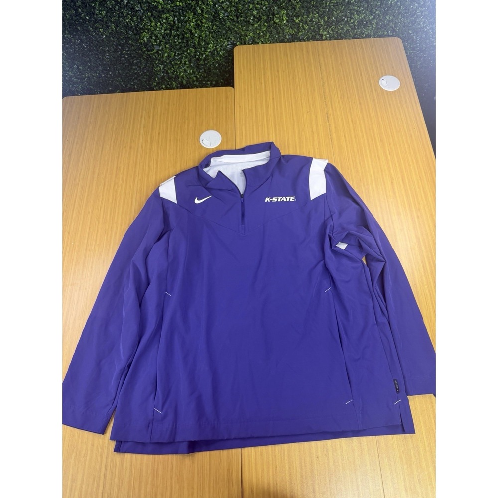 Men's Kansas State Wildcats Nike 1/4-Zip Up Purple Big 12 Size XXL Shirt